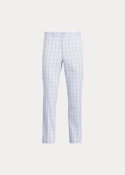 Pantalones Chinos Ralph Lauren Hombre Azules - Tailored Fit Plaid - WNSUR9750